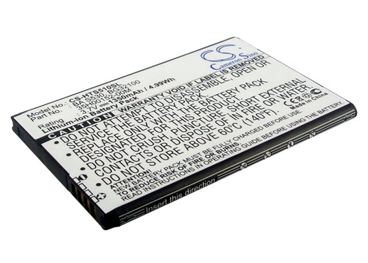 1350mAh Li-ion Battery for HTC Desire S, S510E, Saga, PG88100-SMAVtronics