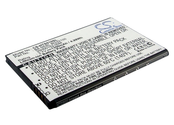 1350mAh Li-ion Battery for HTC Desire S, S510E, Saga, PG88100