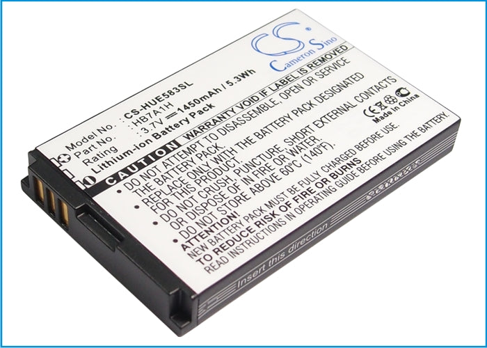 1450mAh Li-ion HB7A1H Battery Huawei Wireless Router E583C, R201-SMAVtronics