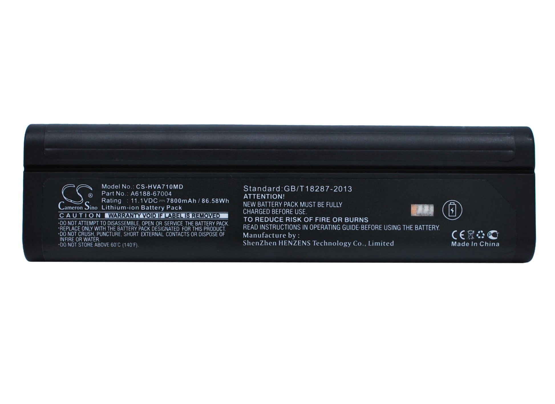 7800mAh NI2040, M6467 Battery for Tektronix TPS2000B, TPS2024B, Philips Pagewriter, Doppler M2430A, HP VA7100, Olympus Omniscan, Yokogawa AQ7282A-SMAVtronics