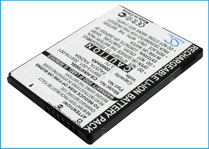 2000mAh 290483-B21, 359498-001 Battery for HP iPaq hx4705-SMAVtronics