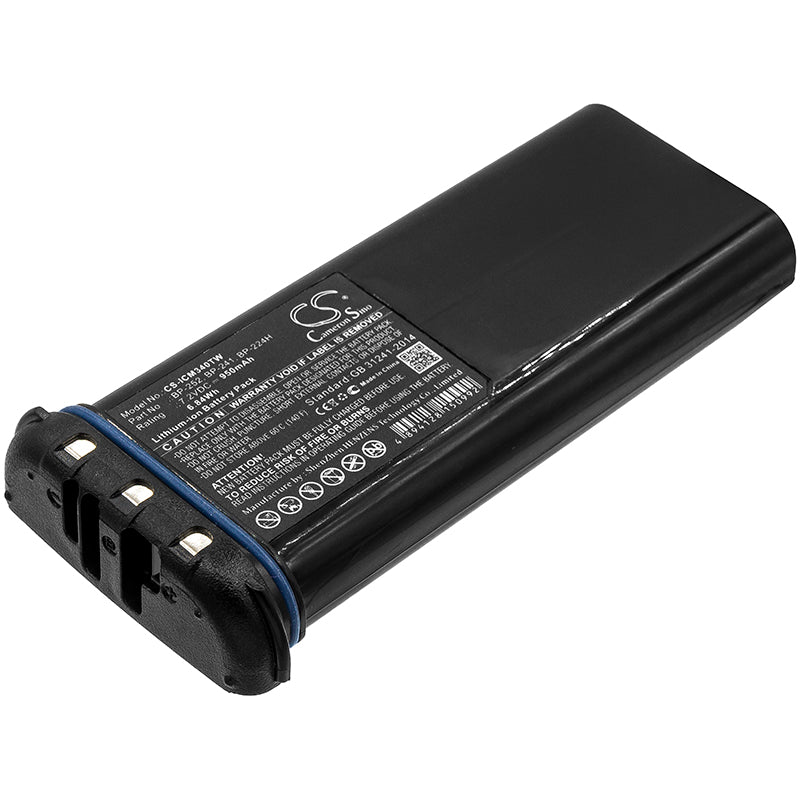 950mAh BP-224H, BP-241, BP-252 Battery for ICOM IC-GM1600, IC-GM1600E, IC-M21, IC-M2A-SMAVtronics