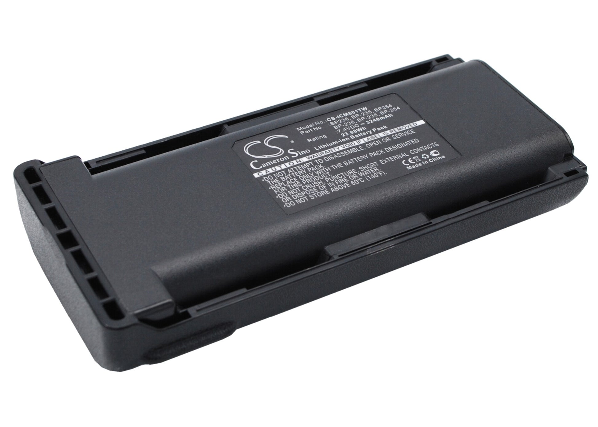 3240mAh Battery for ICOM IC-F80, IC-F80DS, IC-F80DT, IC-F80T, IC-F9011-SMAVtronics