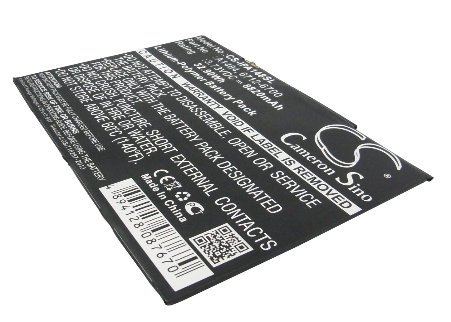 8820mAh A1893, A1954 Battery for Apple iPad 6 2018-SMAVtronics