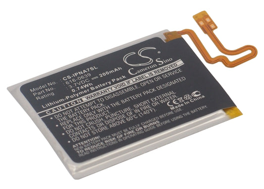 200mAh Li-Polymer 616-0639 Battery Apple iPod Nano 7th Generation-SMAVtronics