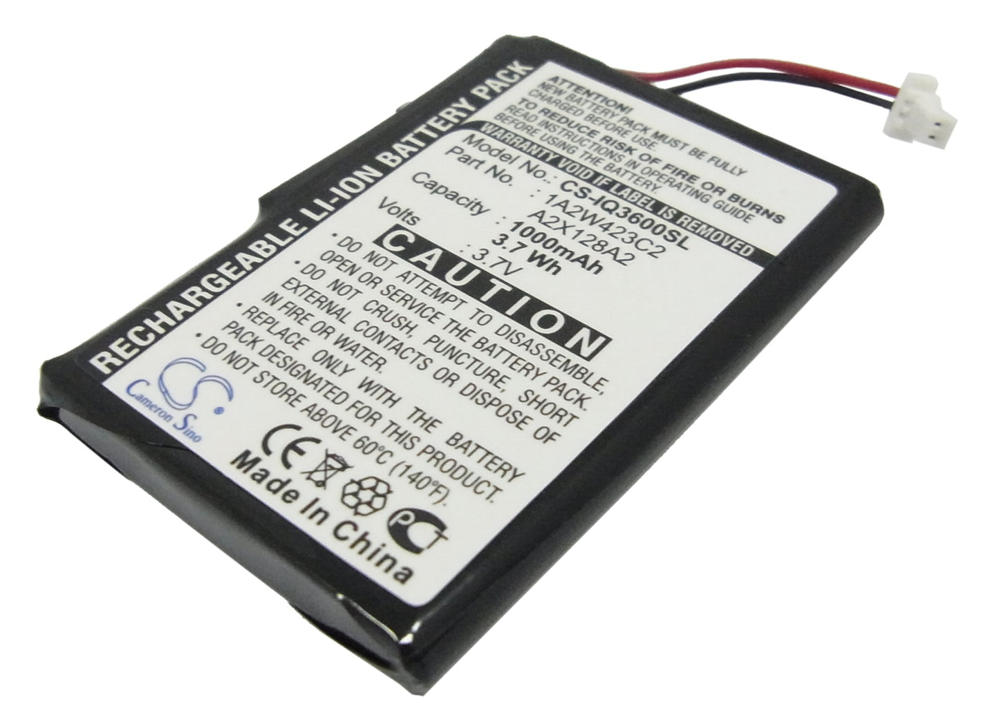 1000mAh 1A2W423C2, A2X128A2 Battery for Garmin iQue 3200, iQue 3600, iQue 3600a-SMAVtronics