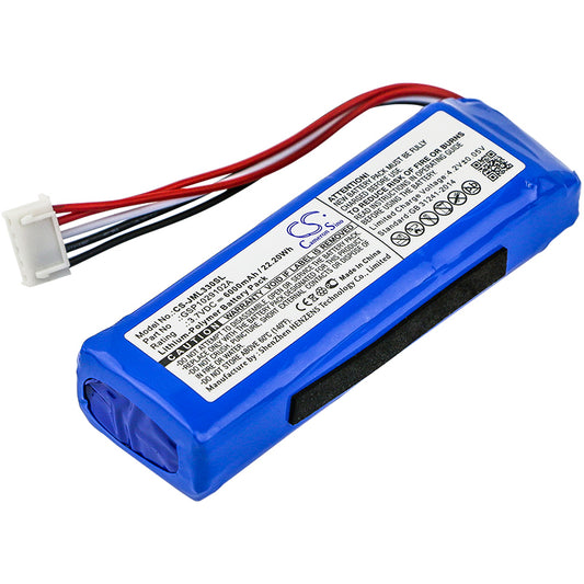 6000mAh GSP1029102A High Capacity Battery for JBL Charge 3-SMAVtronics