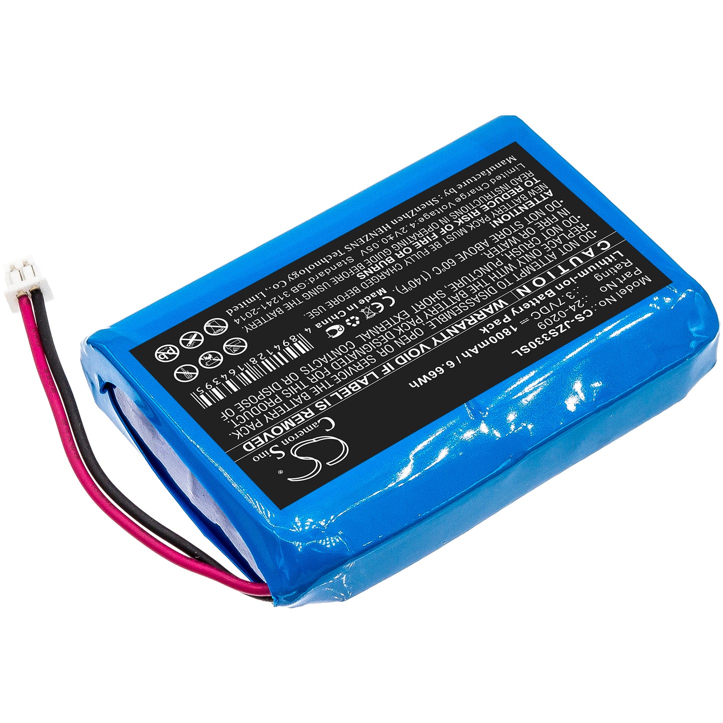 1800mAh 24-0209 Battery for Jandy Zodiac E33 EOS Wireless Remote-SMAVtronics