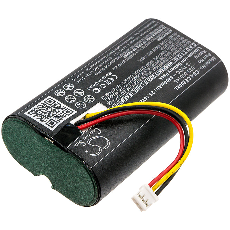 6800mAh 533-000145 High Capacity Battery for Logitech Circle 2, 861-000066, ICES-3(3), NMB-3(B), V-U0045-SMAVtronics