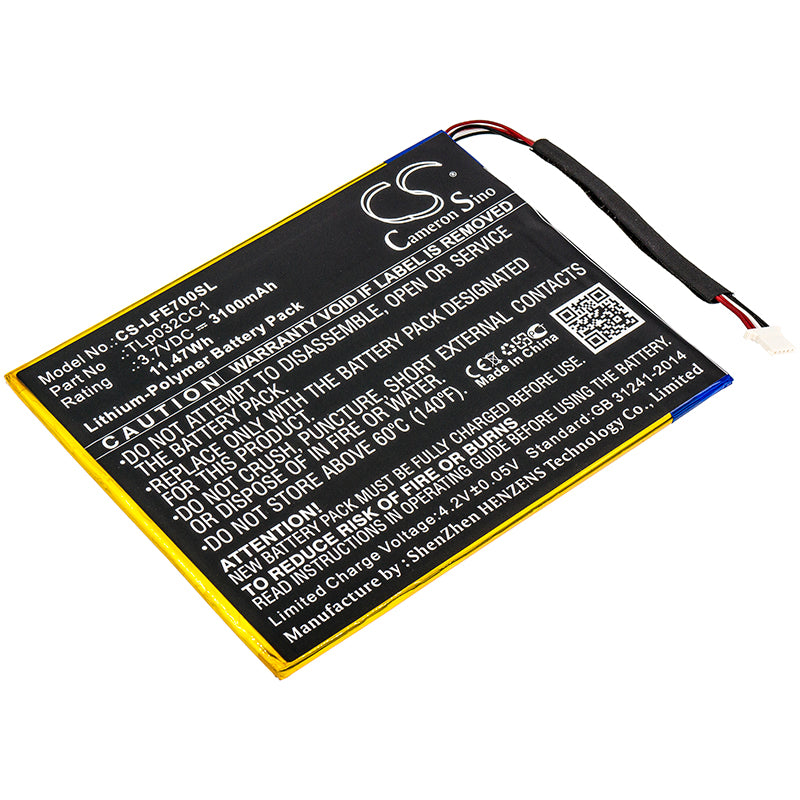 3100mAh TLp032CC1 Battery for LeapFrog 31576 Epic 7-SMAVtronics