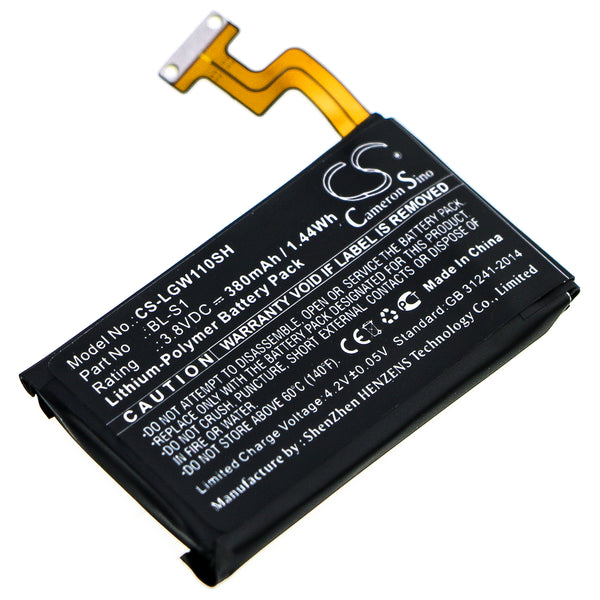380mAh BL-S1 Battery for LG G Watch W100