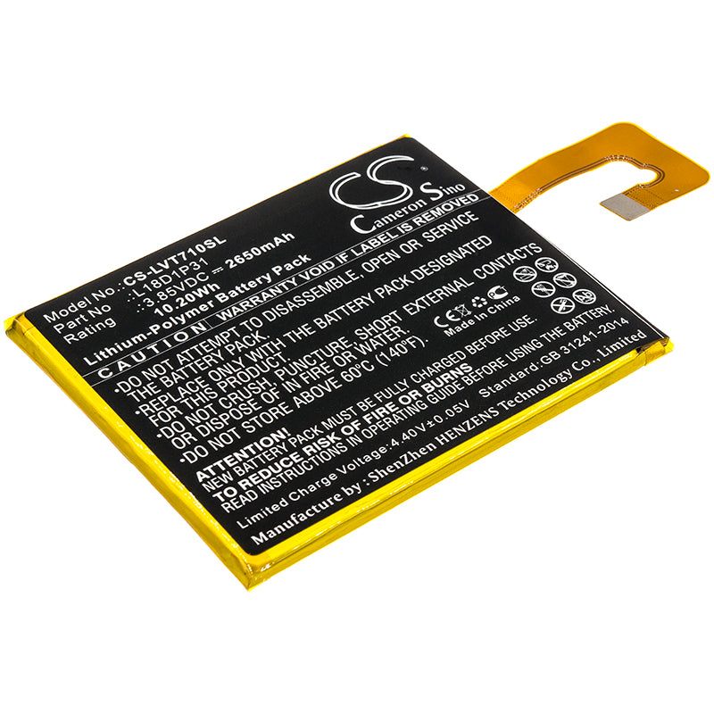 2650mAh L18D1P31 Battery for Lenovo TAB E7 TB-7104F-SMAVtronics