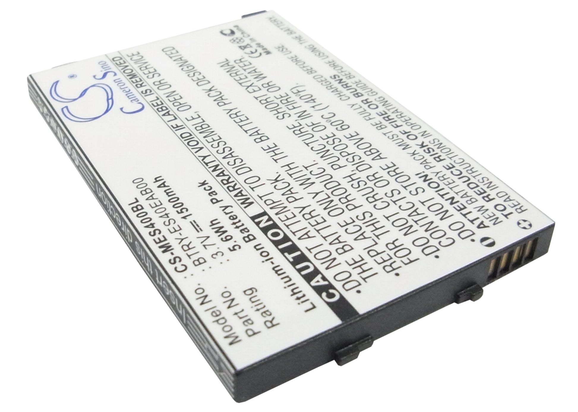 1500mAh 82-118523-01, 82-118523-011, BTRY-ES40EAB00 Battery Motorola Symbol ES400, ES405, MC45, MC4597-SMAVtronics