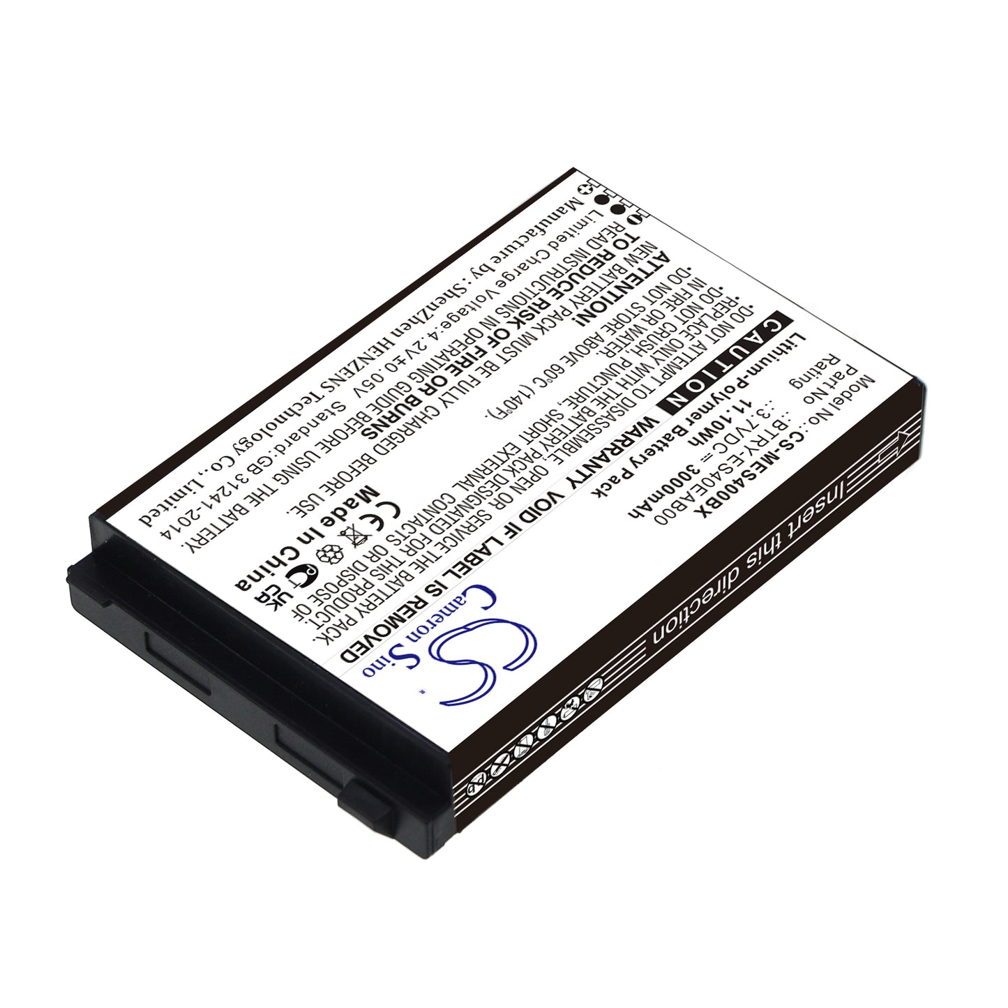 3000mAh BTRY-ES40EAB00, 82-118523-01, 82-118523-011 Battery for Symbol ES400, MC45, MC4597, ES405-SMAVtronics