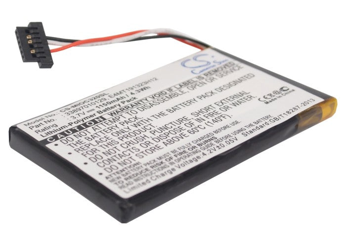 1400mAh Li-Polymer Replacement Battery for Mitac Mio C520-SMAVtronics