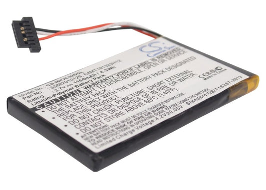 1400mAh Li-Polymer Replacement Battery for Mitac Mio C320-SMAVtronics