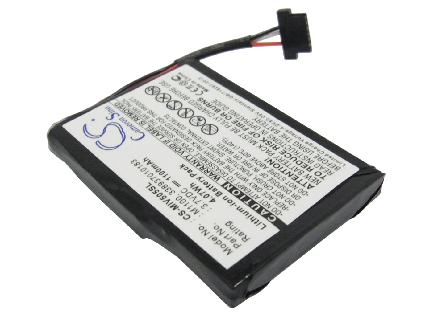 1100mAh Li-ion Battery for Mitac Mio Spirit V505 TV, Mio Spirit V735 TV-SMAVtronics