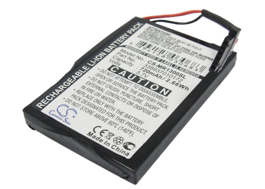 720mAh 338937010172 Battery Magellan RoadMate 1300, RoadMate 1340-SMAVtronics