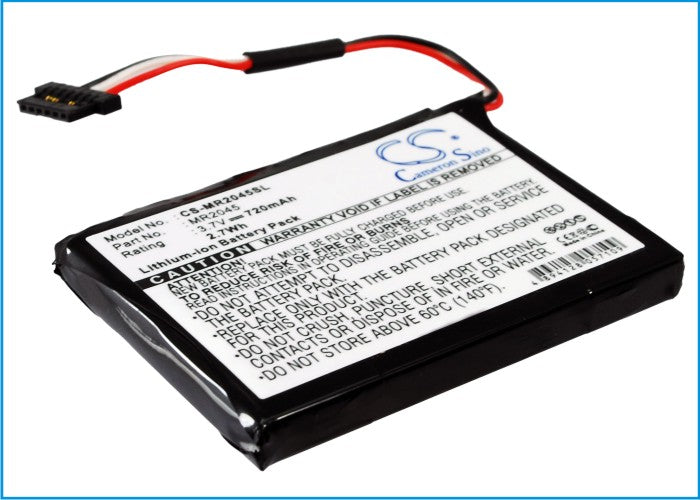 720mAh Li-ion Battery Magellan RoadMate 2045, RoadMate 2045T-LM-SMAVtronics