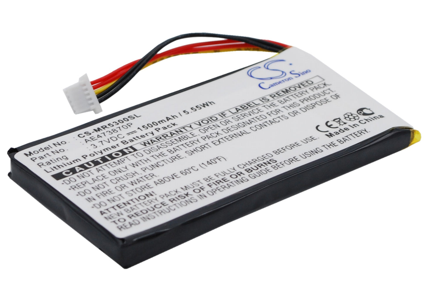 1500mAh Li-Polymer Replacement Battery for Magellan Maestro 5300-SMAVtronics