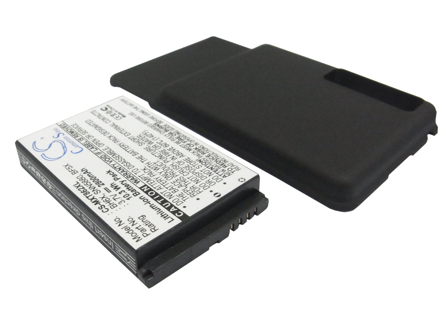 2800mAh High Capacity Battery with cover Motorola Milestone 3, Droid 3, XT862-SMAVtronics