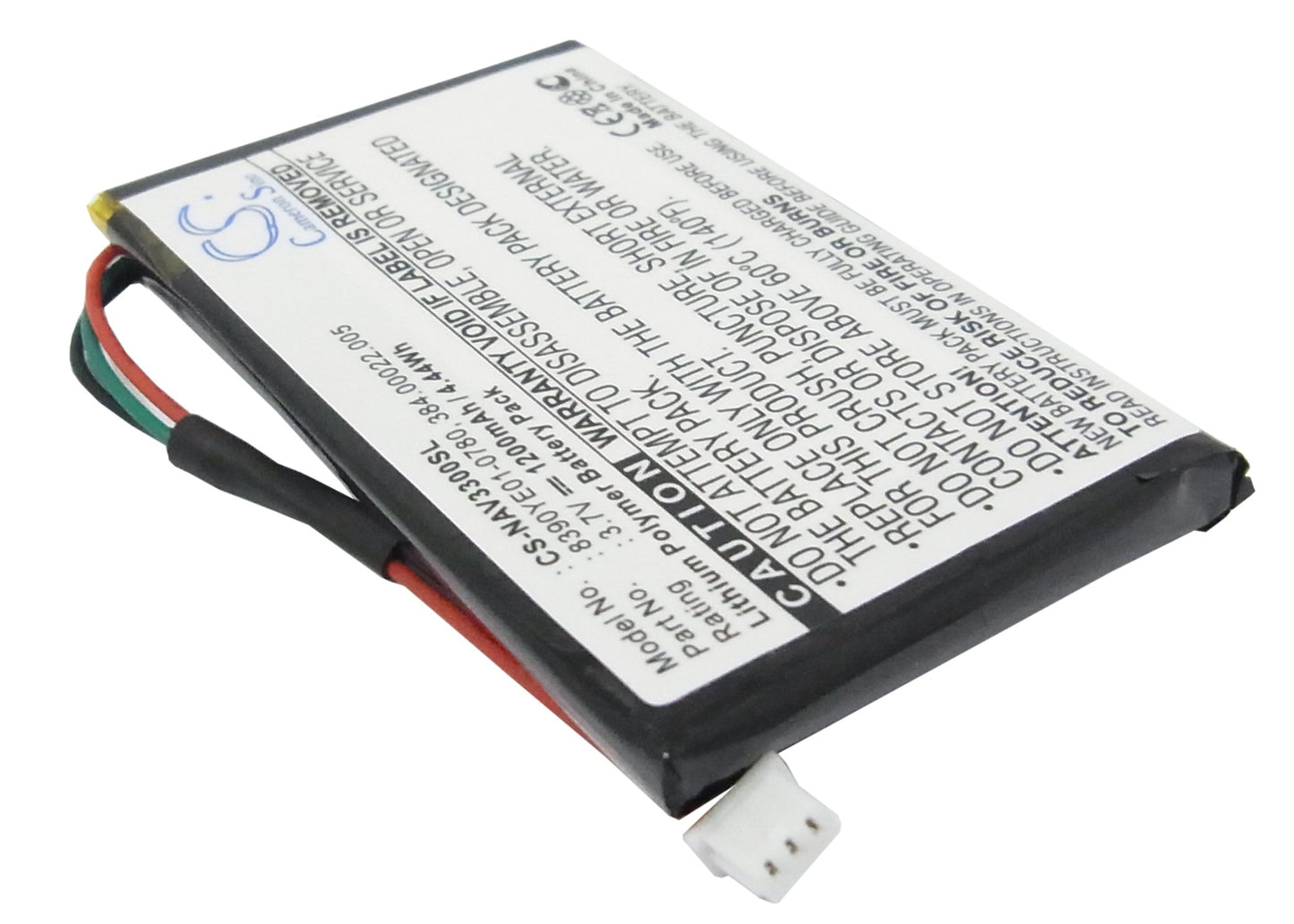 1200mAh Li-Polymer Battery for Navigon GPS 3300-SMAVtronics