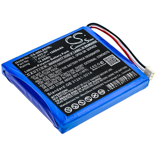 1900mAh 33-892-BP Battery for Ideal 33-892 Securitest Pro Tester-SMAVtronics