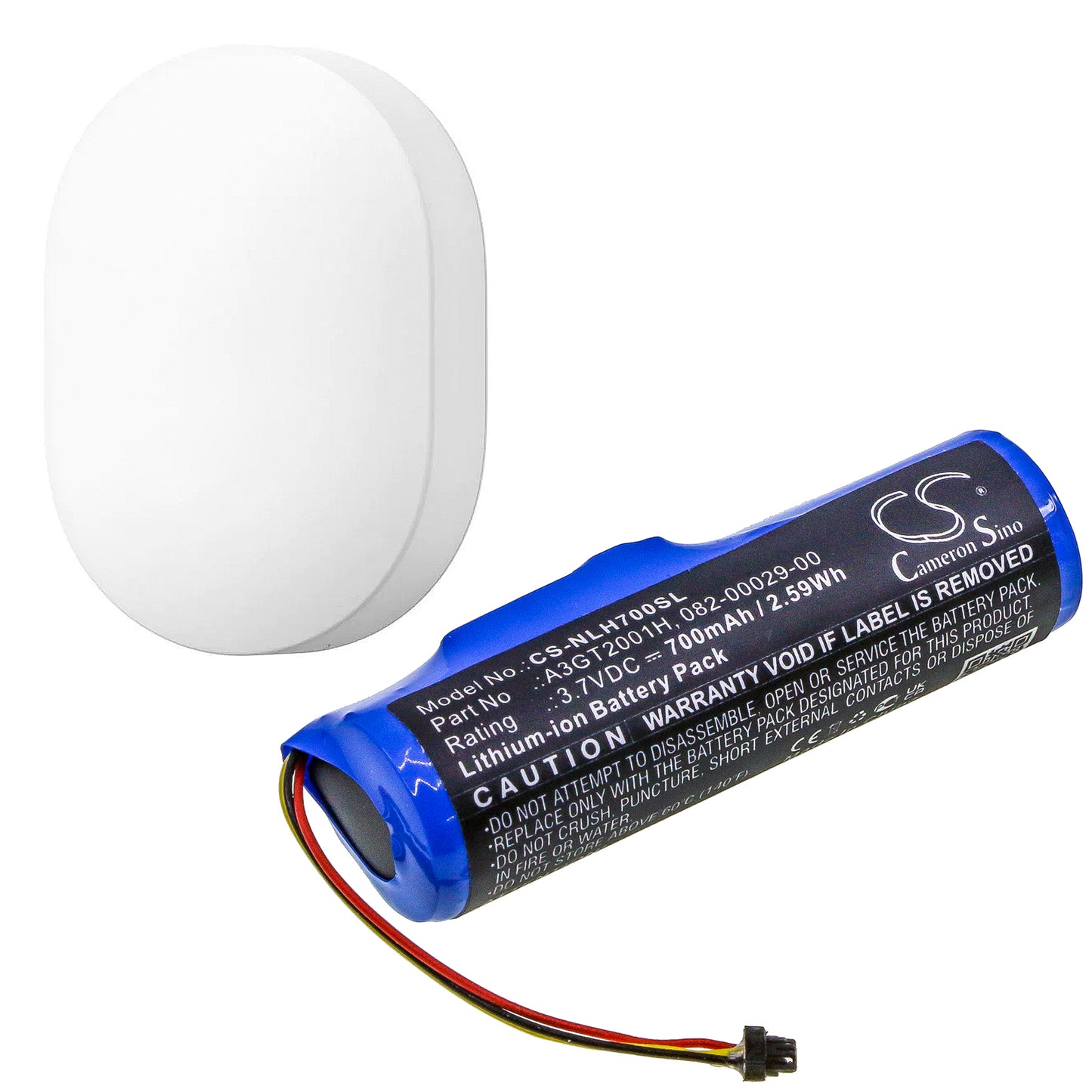 700mAh A3GT2001H, 082-00029-00 Battery for Nest Connect A0078 H17-SMAVtronics