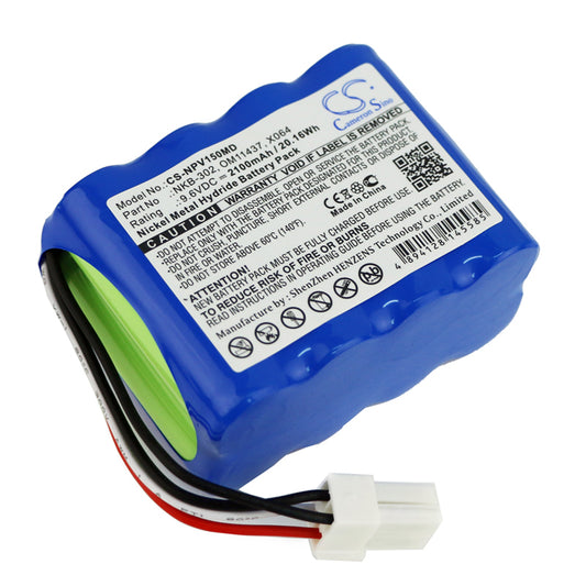 2100mAh NKB-302, OM11437, X064 Battery for Nihon Kohden Life Scope N OPV-1500 Vital Signs Monitor-SMAVtronics