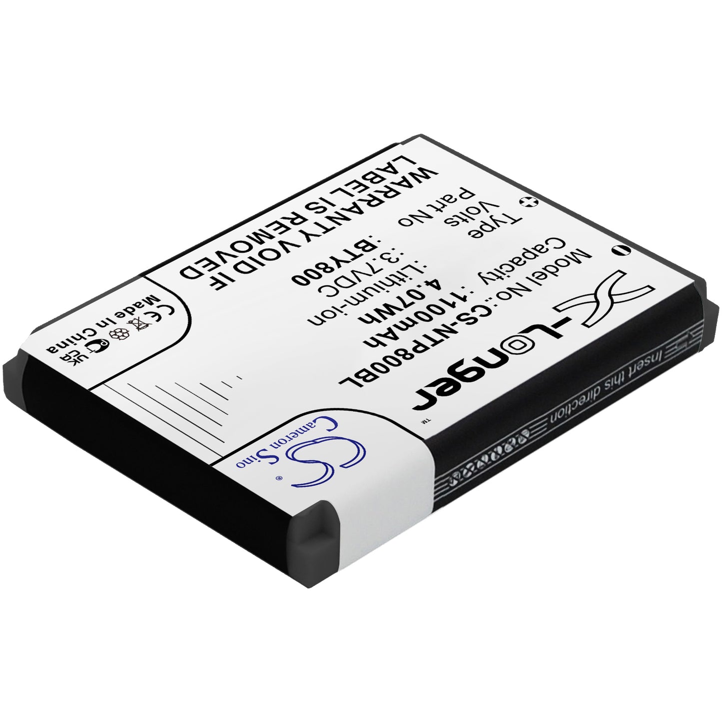 1100mAh BA-80S1A2, KB1B371200005 Battery for CipherLab 8000, 8200, 8300, CPT-8300-SMAVtronics