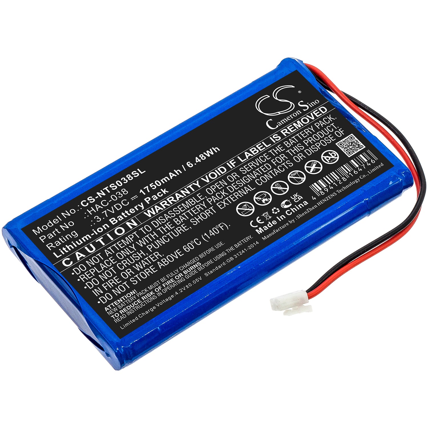 1750mAh HAC-038 Battery for Nintendo Home Circuit Mario Kart Live-SMAVtronics