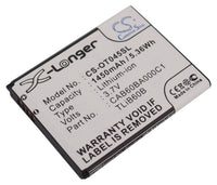 1450mAh Battery for Alcatel USCELLULAR ADR3045 One Touch Shockwave, TCL J210, J300, J310