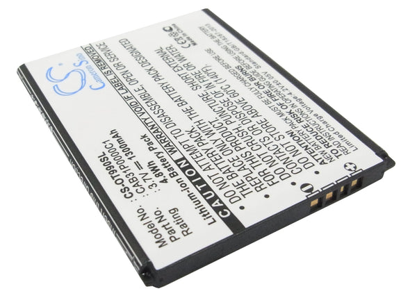 1300mAh CAB31P0000C1 Battery for Alcatel One Touch 908, One Touch 990, One Touch 990A
