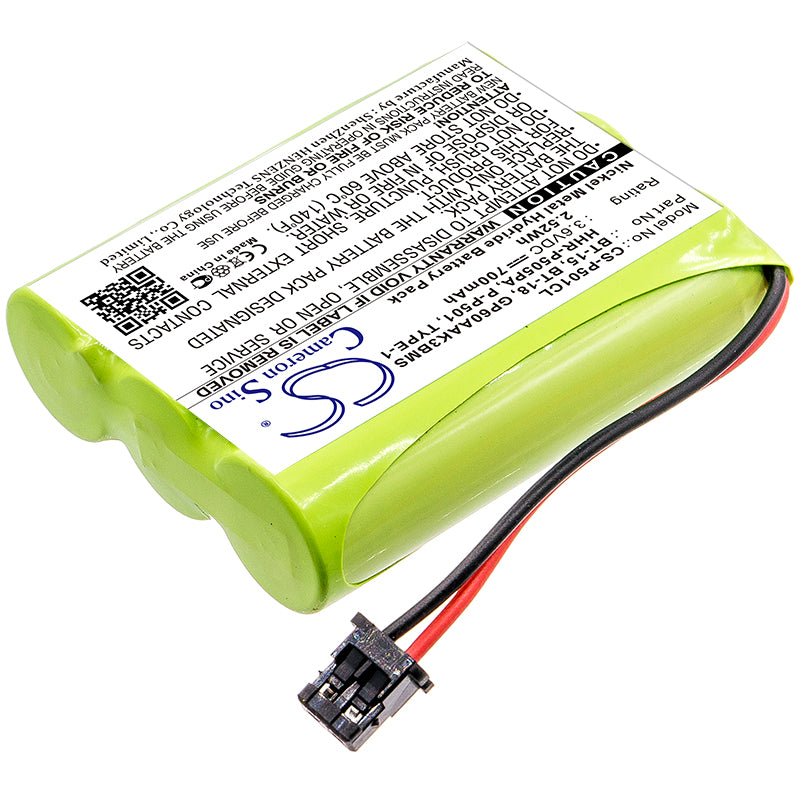 700mAh Battery for Sony BP-T18, BP-T24, Radio Shack KX-A36, Uniden BT-800, Panasonic HHR-P505PA, GE BT-15-SMAVtronics