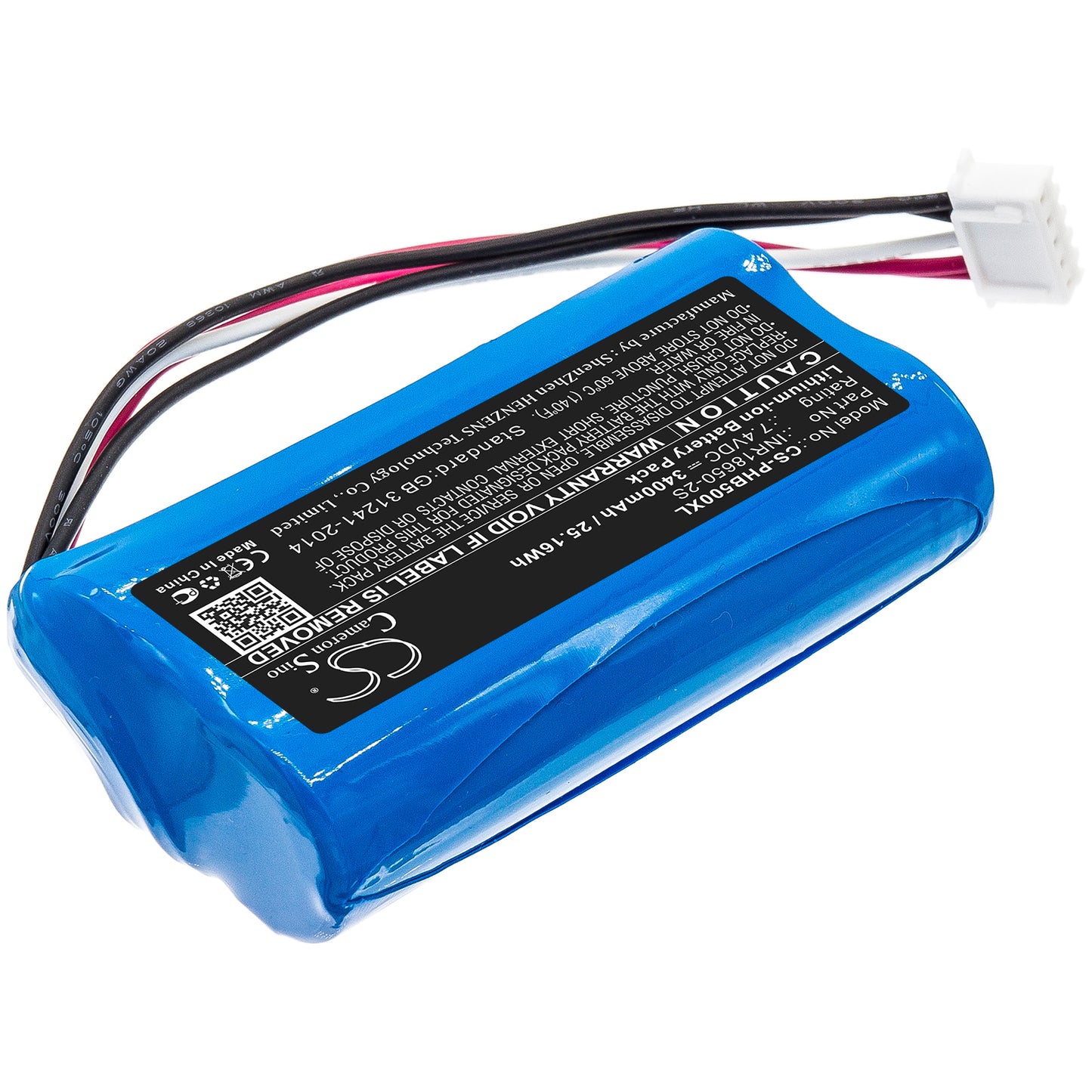 3400mAh INR18650-2S High Capacity Battery for Philips ShoqBox SB500M SB500M/00-SMAVtronics