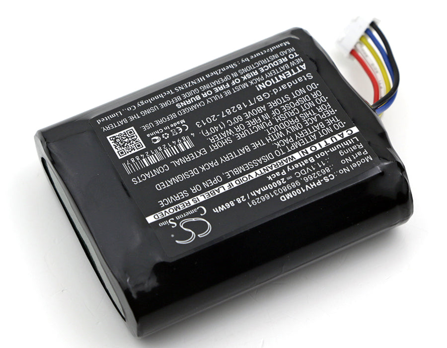 2600mAh 863266, 989803166291, 453564243501, 989803174881 Battery for Philips SureSigns VM1, VMS, Vsi, VS1, VS2, VS2+ Vital Signs portable monitor-SMAVtronics