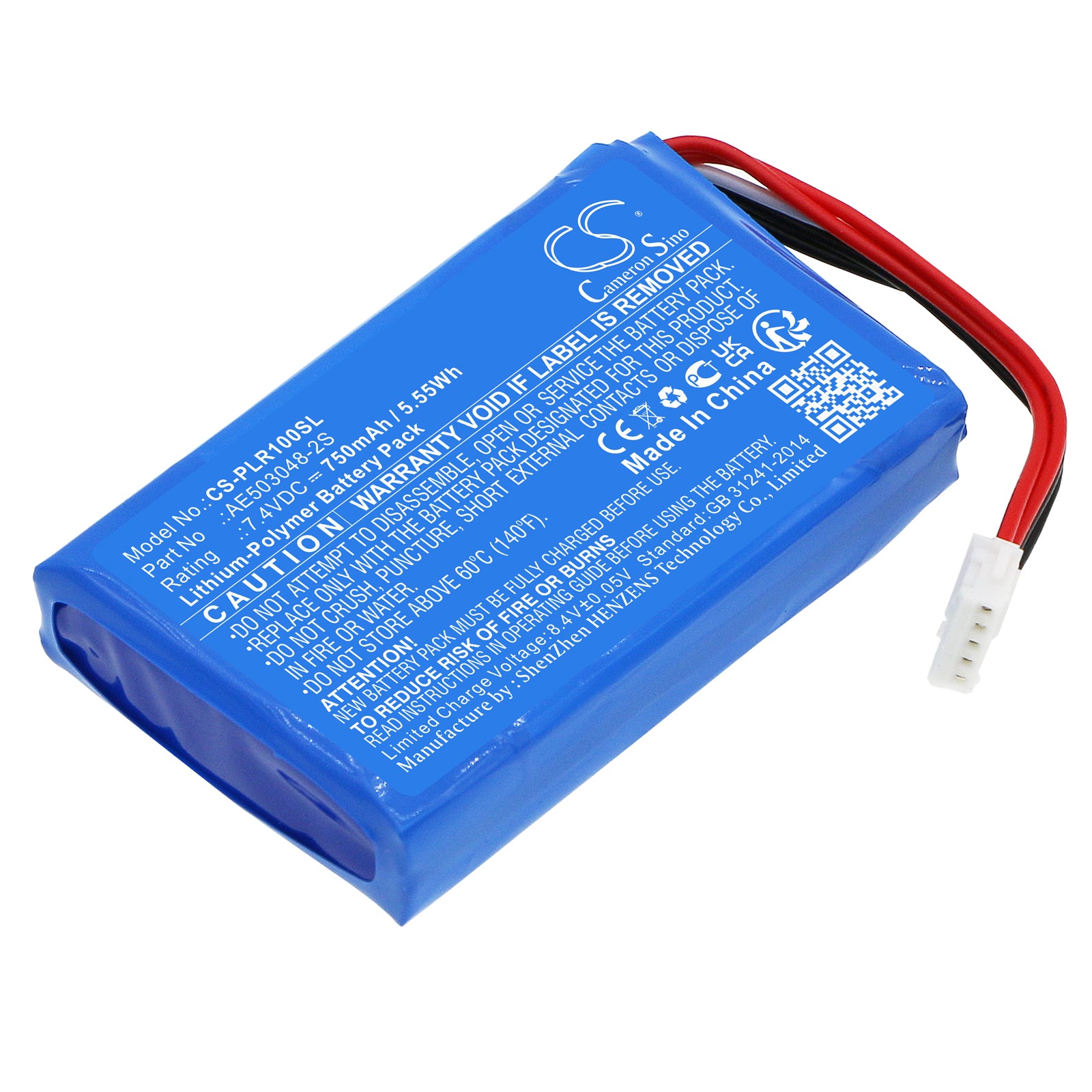 750mAh AE503048-2S Battery for Polaroid Zip-SMAVtronics