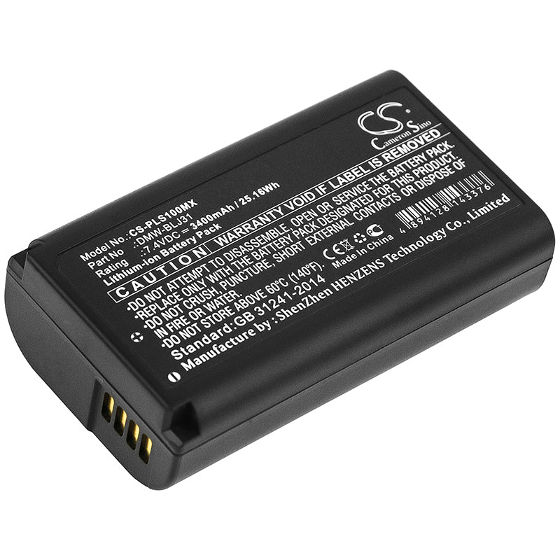 3400mAh DMW-BLJ13 High Capacity Battery for Panasonic Lumix S1, Lumix S1R-SMAVtronics