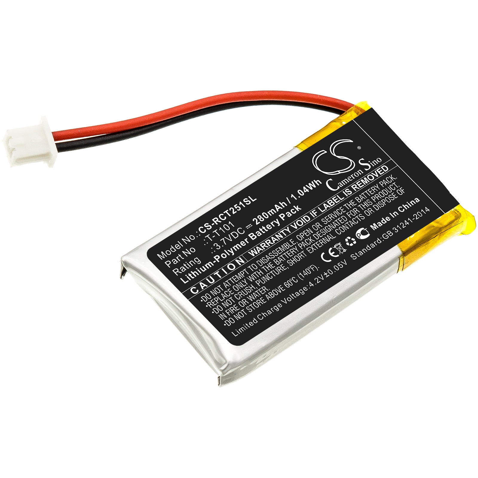 280mAh T-T101 Battery for RCA 25065, 25111, 25211, 25270-SMAVtronics