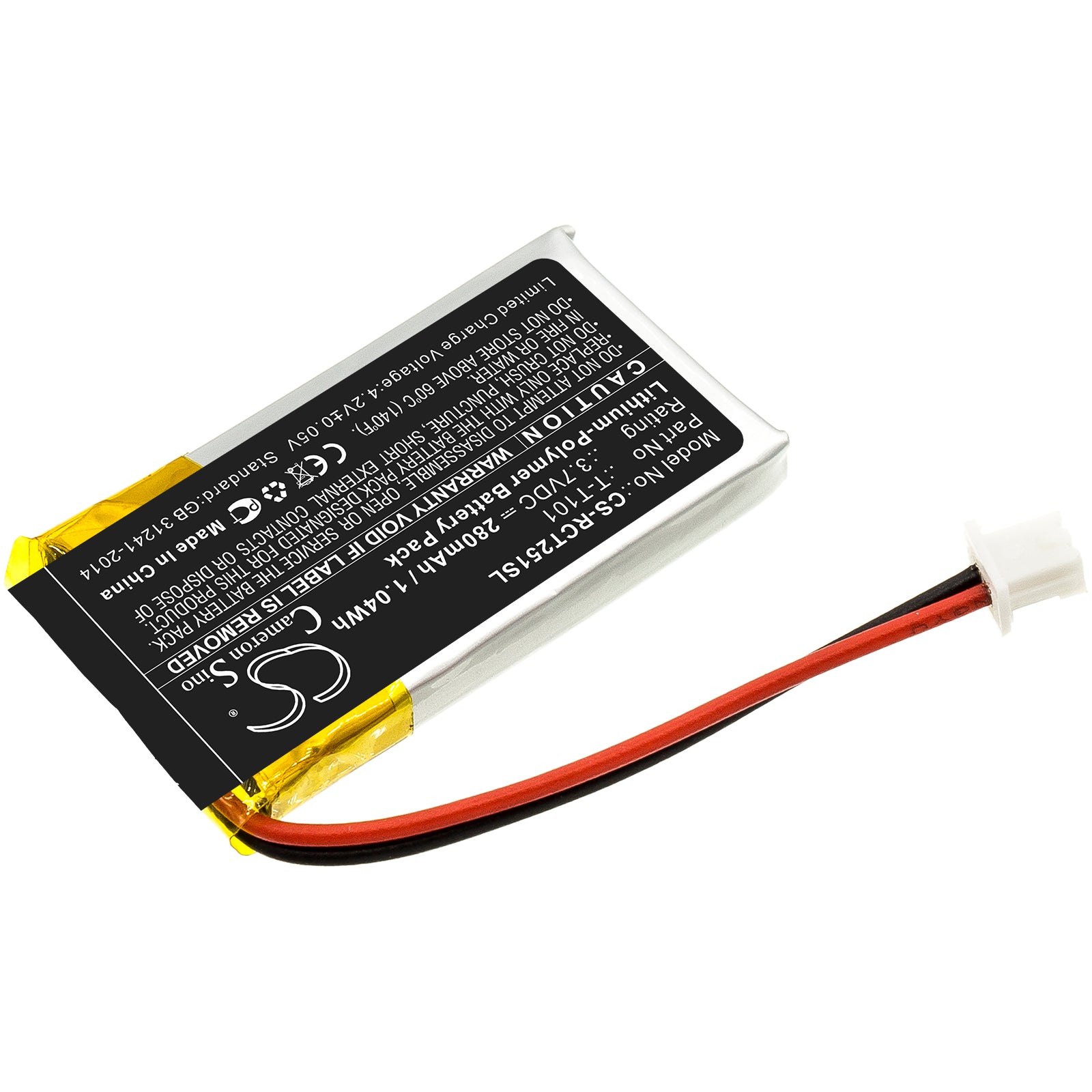 280mAh T-T101 Battery for RCA 25065, 25111, 25211, 25270-SMAVtronics