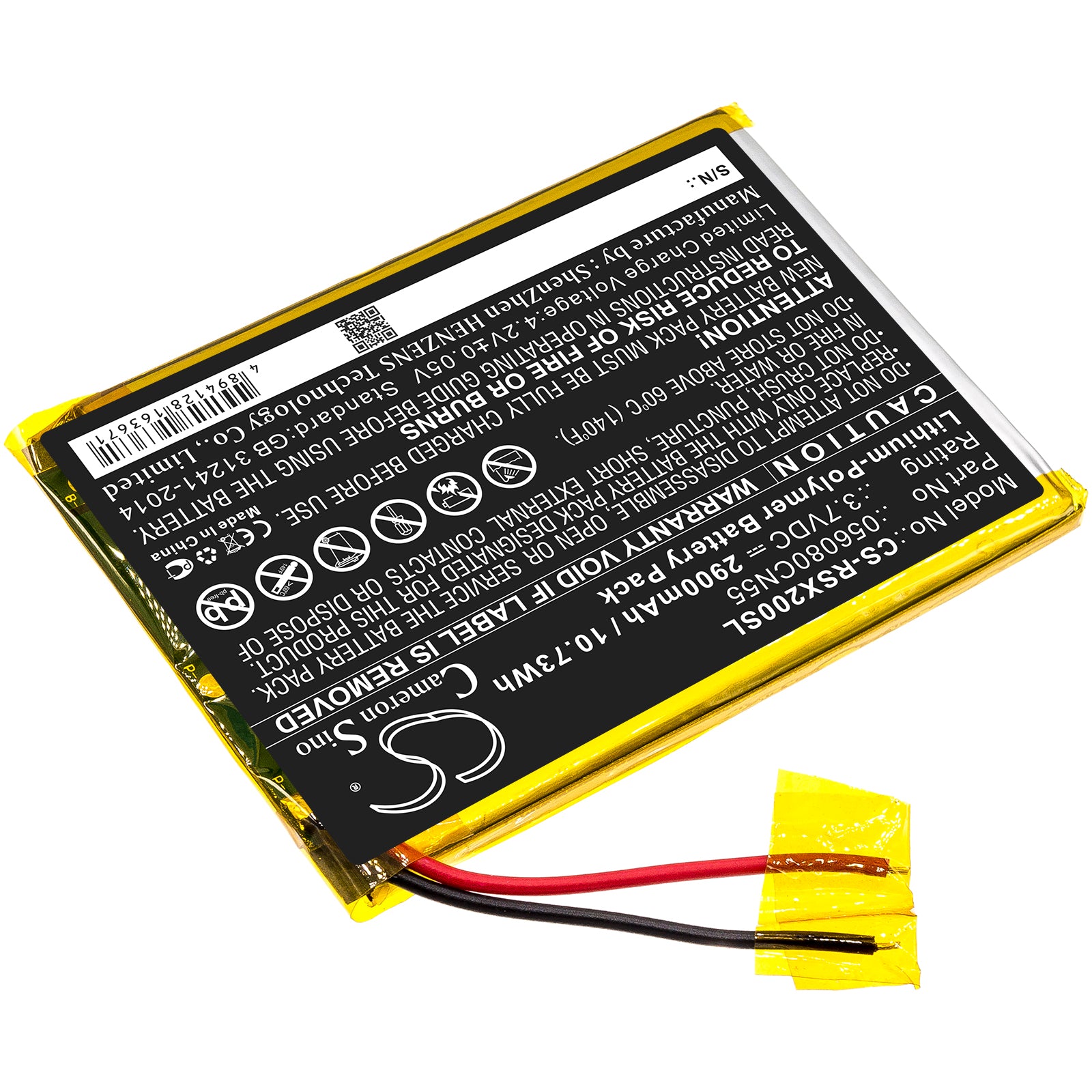 2900mAh 056080CN55 Battery for Oregon Scientific Meep, Meep X2 OP0118-13-SMAVtronics