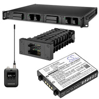 1100mAh 508517, BA 62 Battery for Sennheiser L 6000, LM 6062, SK 6212 Bodypack Wireless Transmitter