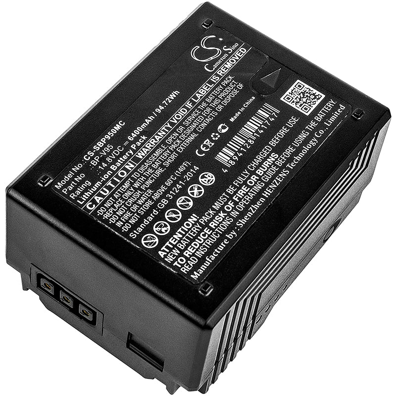 6400mAh BP-V95 Battery for Sony PMW-400, PMW-500, PMW-EX330, PMW-F5, PMW-F55, PMW-Z450