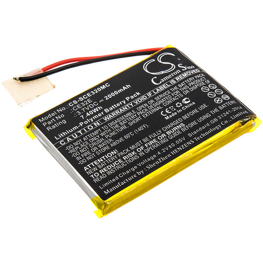 2000mAh CE32E Battery for Safety Vision Prima Facie SV-PRIMAFACE32E-SMAVtronics