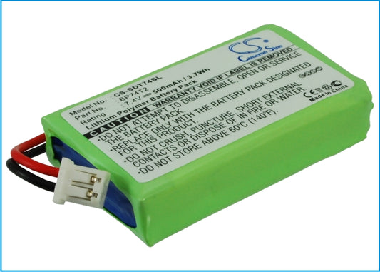 500mAh Li-Polymer BP74T2 Battery DOGTRA Transmitter 2300NCP-SMAVtronics