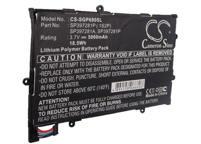 5000mAh SP397281P Battery Verizon Samsung Galaxy Tab 7.7, SCH-I815-SMAVtronics