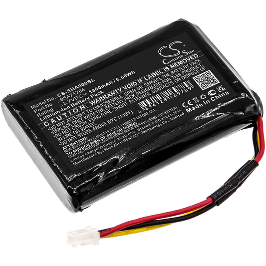 1800mAh 95A21764 Battery for Shure SHA900-SMAVtronics
