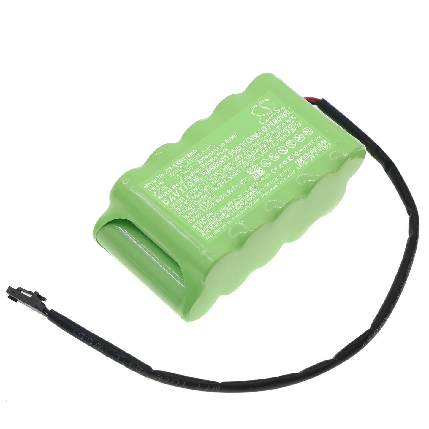 2500mAh B11691, 5920-010-091, OAXINST10, OAXSTGX10, 5920-010-038, B11449 Battery for Stryker 0AXINST10, 0AXSTGX10, SP-1C, SP-2CX Smart Pump Tourniquet-SMAVtronics