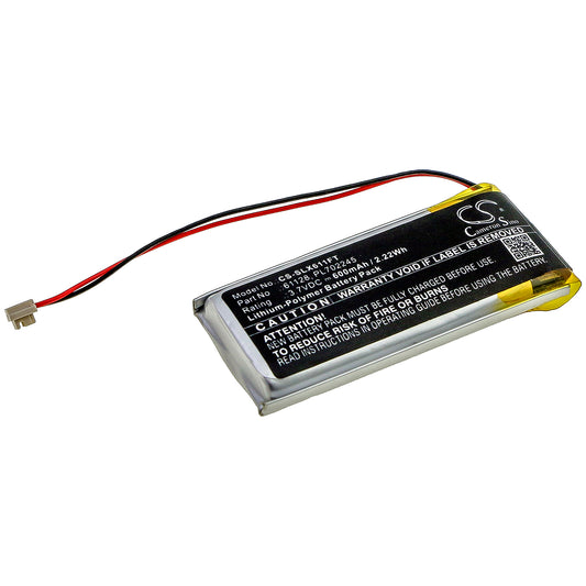 600mAh 61128, PL702245 Battery for Streamlight ClipMate USB-SMAVtronics