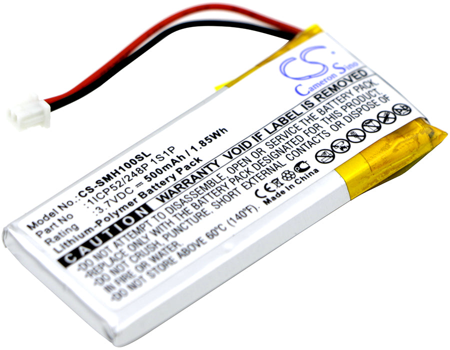 500mAh 1ICP52/248P 1S1P Battery for SENA SMH-10 Lifespan-SMAVtronics